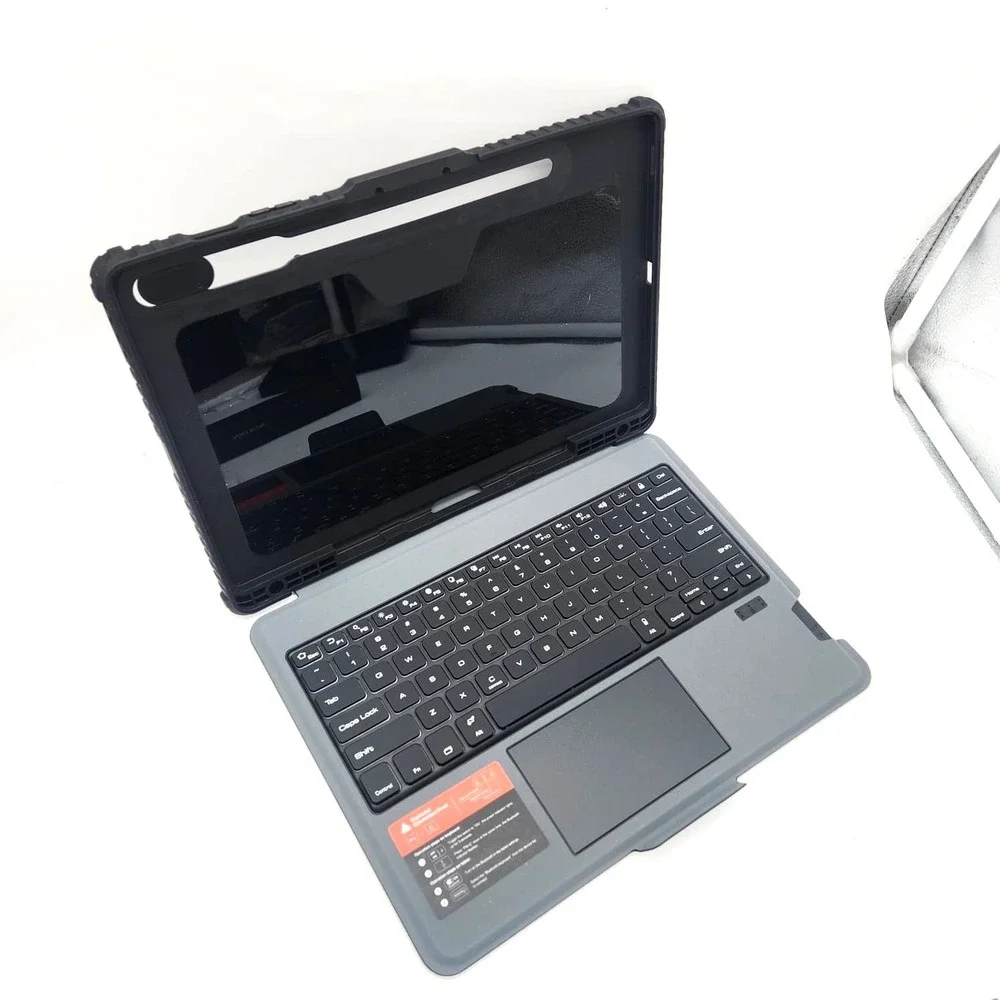 Nillkin Tab S9 FE Plus 12.4 Keyboard Case Trackpad Backlit‎ Rugged Cover